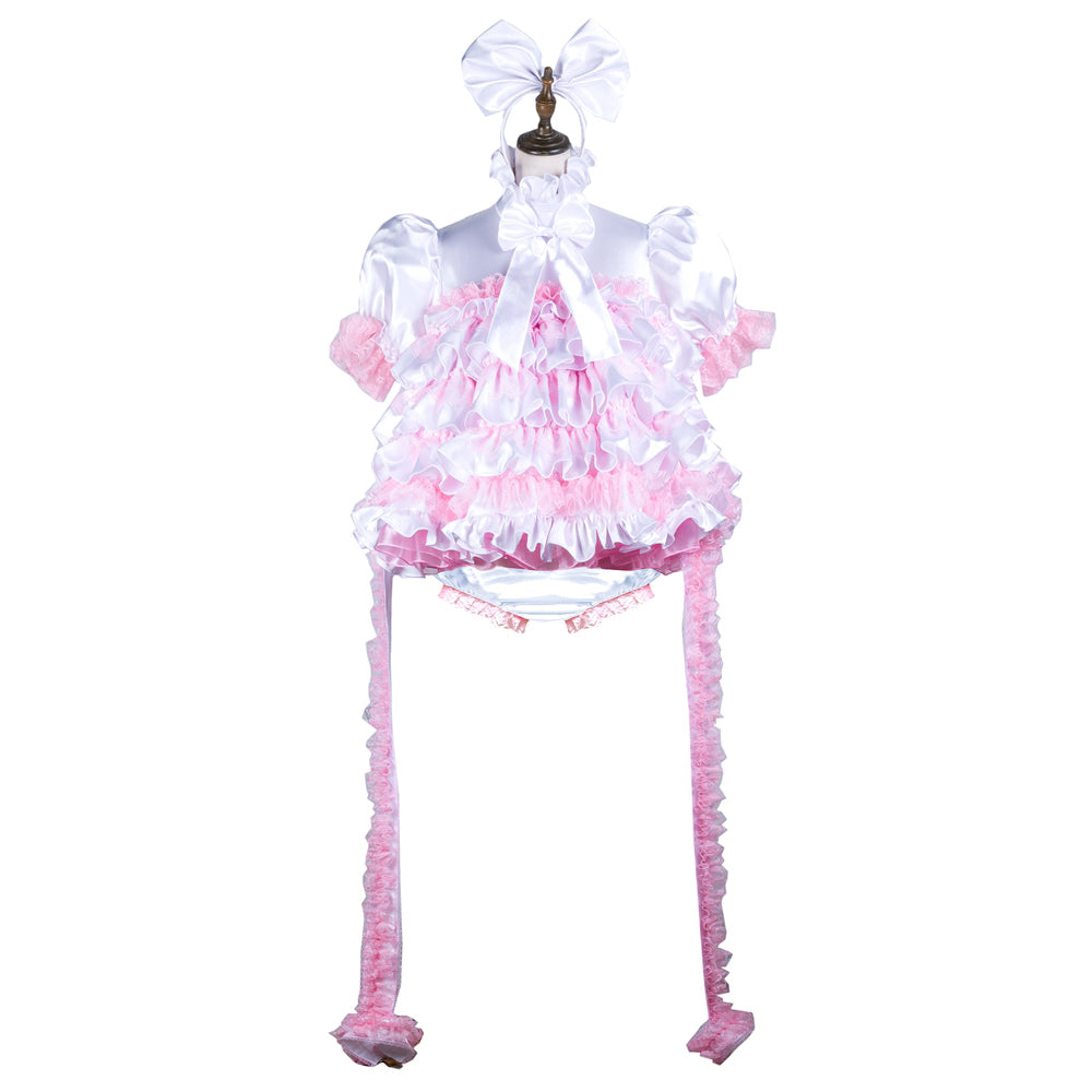 white satin dress G3727