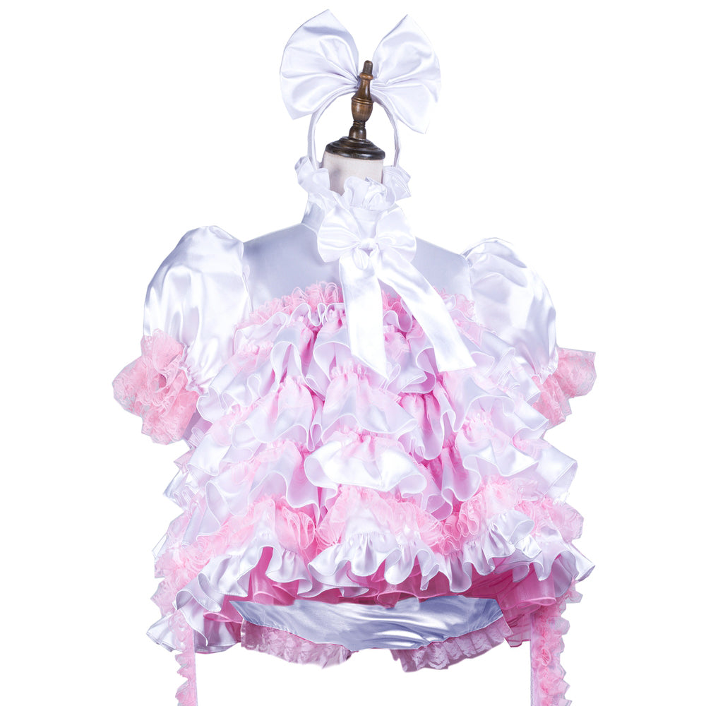 white satin dress G3727