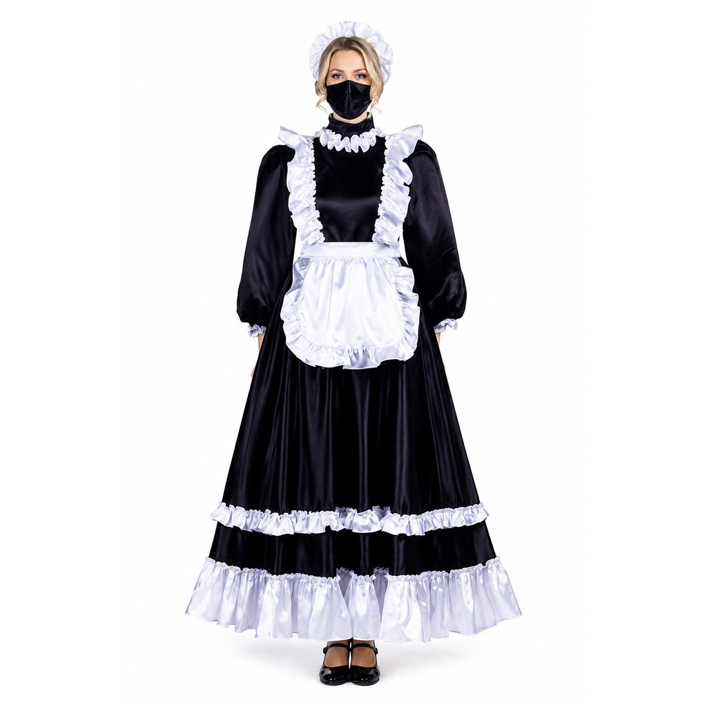 black satin dress G3733