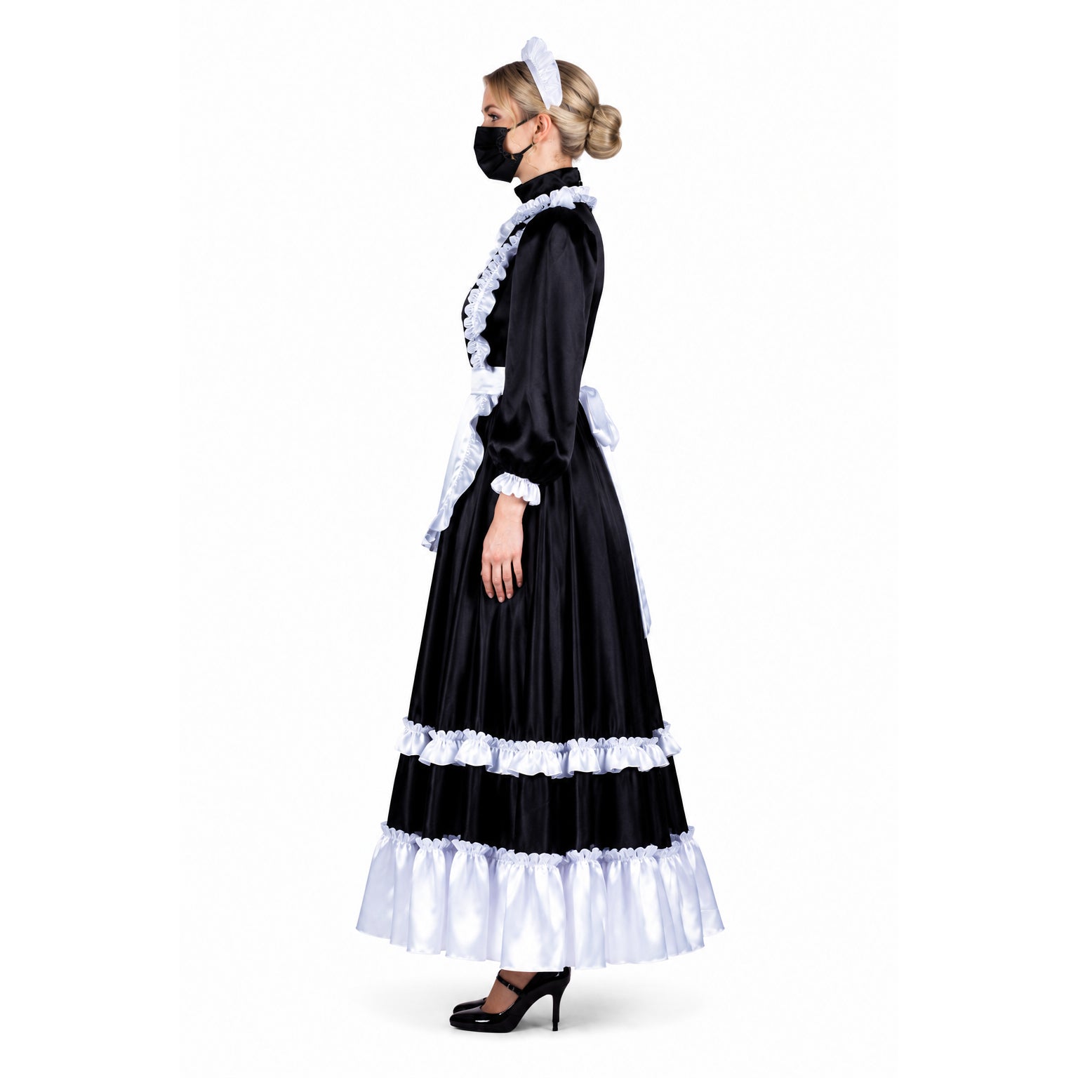 black satin dress G3733