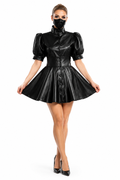 Black Leather Dress G3747