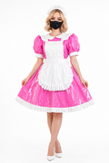 Hot Pink Thin PVC Dress G3752