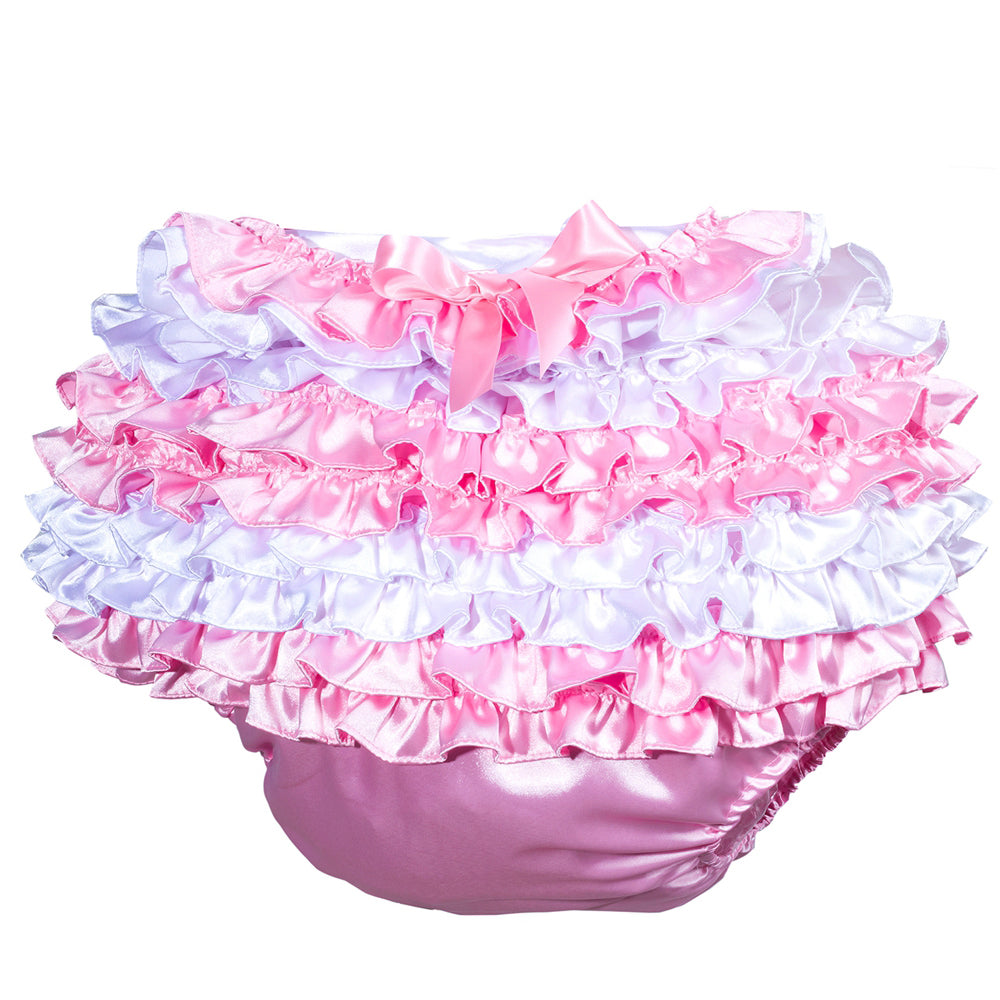 Combishort en satin rose pâle G3758