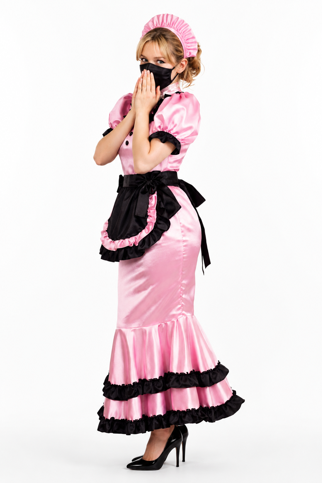 Pink Satin Dress G3761