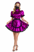 Purple Satin Dress G3764