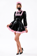 Black Thin PVC Dress G3773