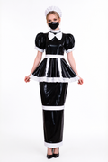 Black Thin PVC Dress G3777