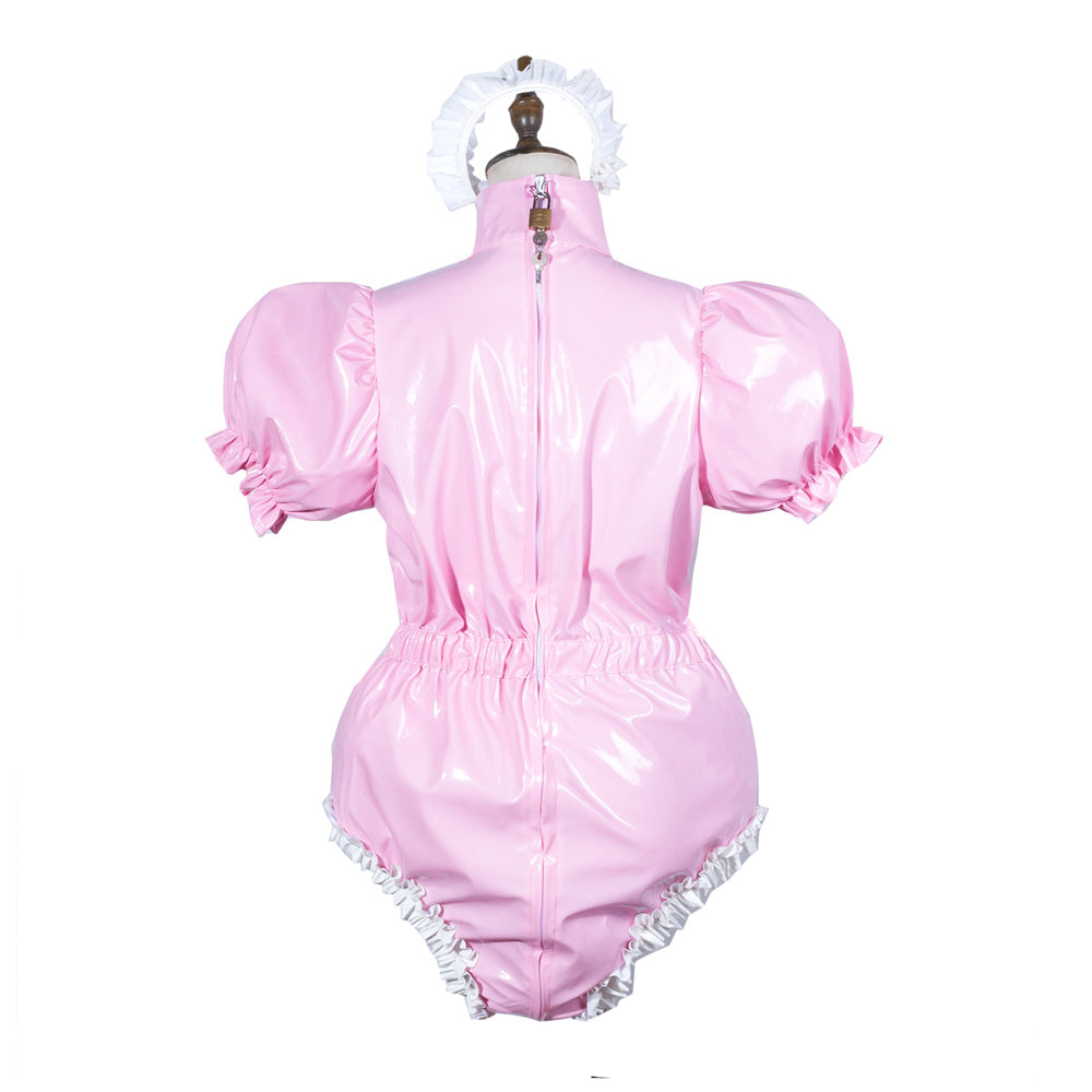 Barboteuse fine en PVC rose bébé G3779
