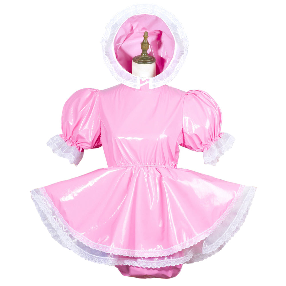 Combinaison Bébé Rose Clair en PVC Fin G3780