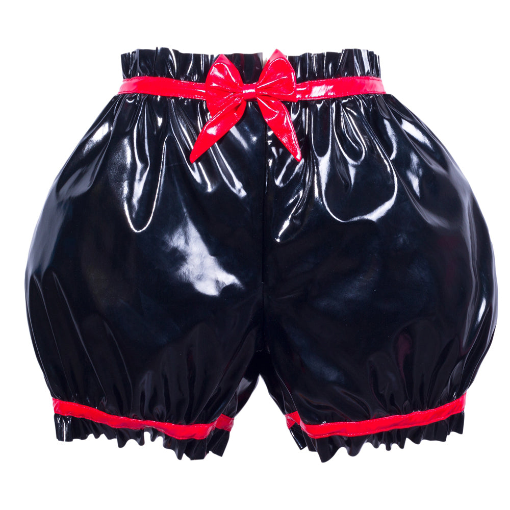 Culotte fine noire en PVC G3783
