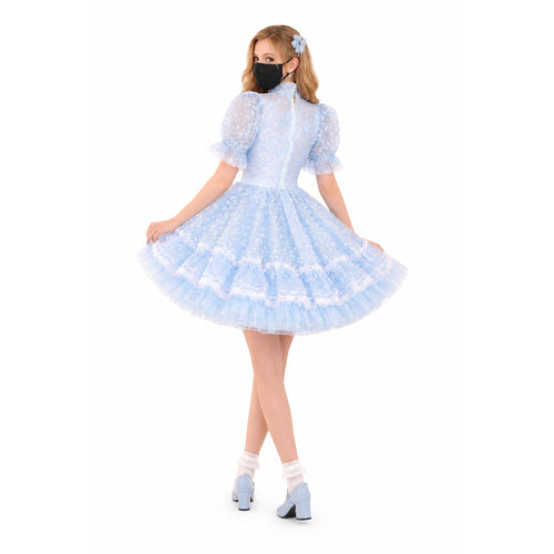 Baby Blue Organza Dress G3786