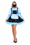 Baby Blue Satin Dress G3789