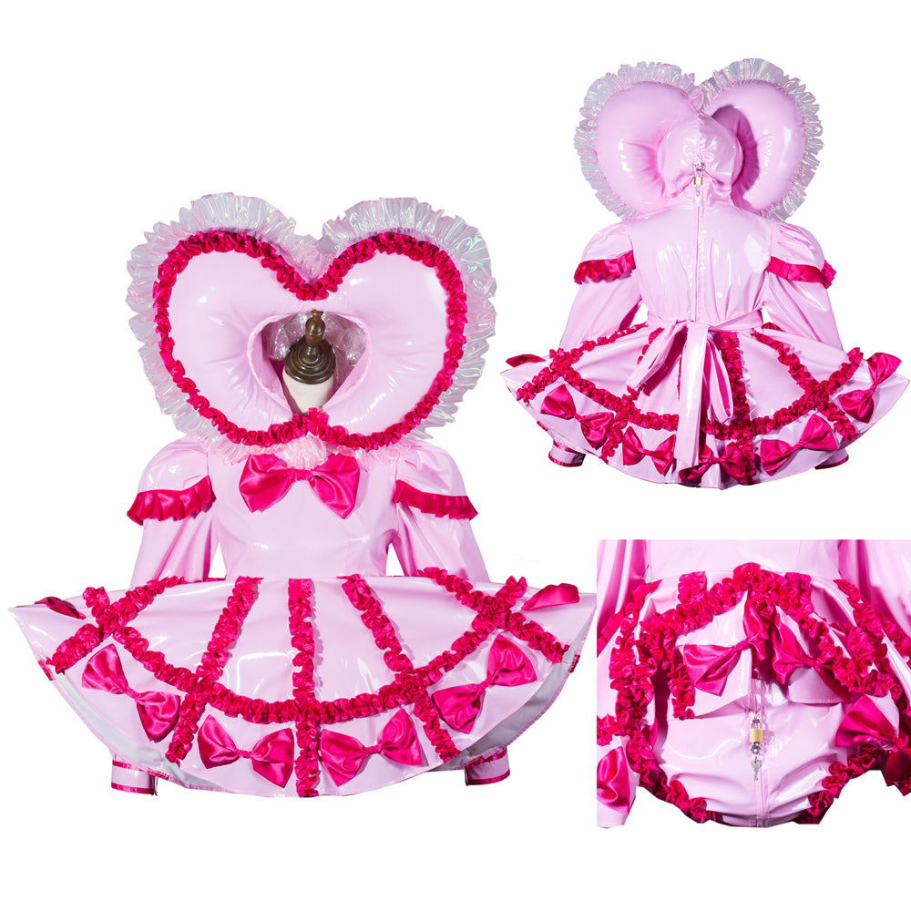Barboteuse rose pâle en PVC fin G3791