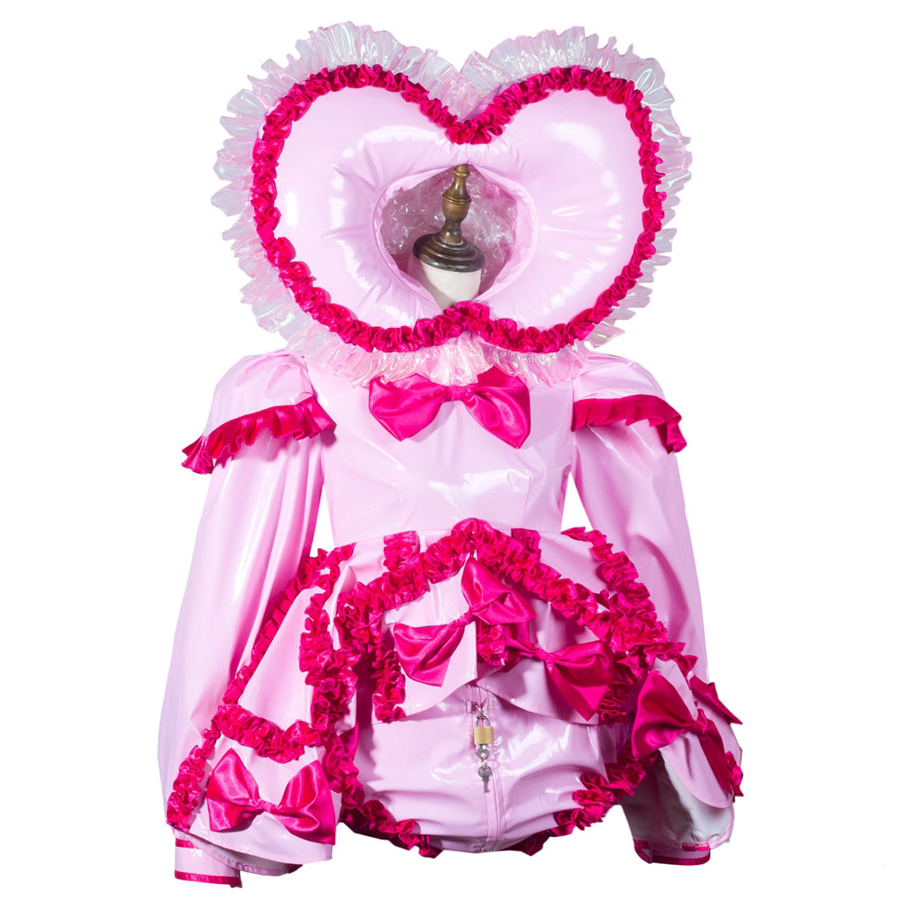 Barboteuse rose pâle en PVC fin G3791