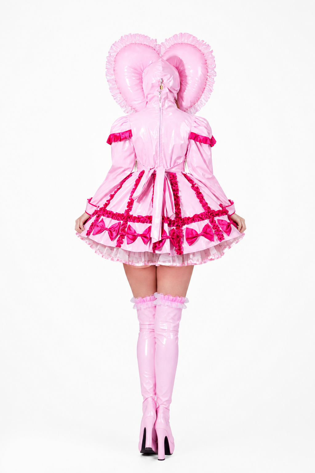 Baby Pink Thin PVC Romper G3791