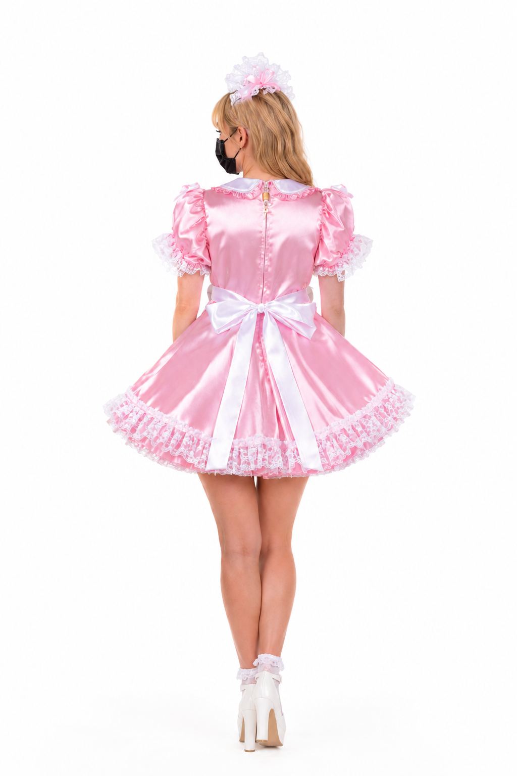 Baby Pink Satin Dress G3793