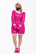 Barboteuse en PVC fin rose vif G3797