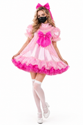 Baby Pink Satin Dress G3806
