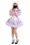 Lilac Satin Dress G3810