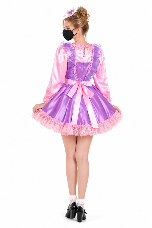 Baby Pink Satin Dress G3811