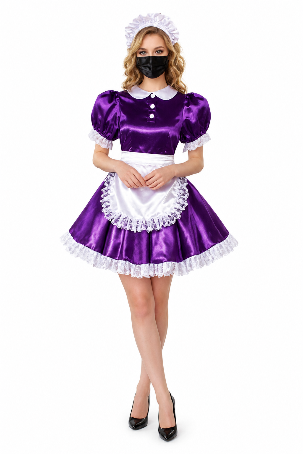Dark Purple Satin Dress G3815