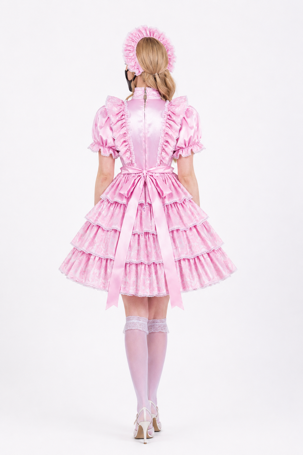 Baby Pink Satin Dress G3822