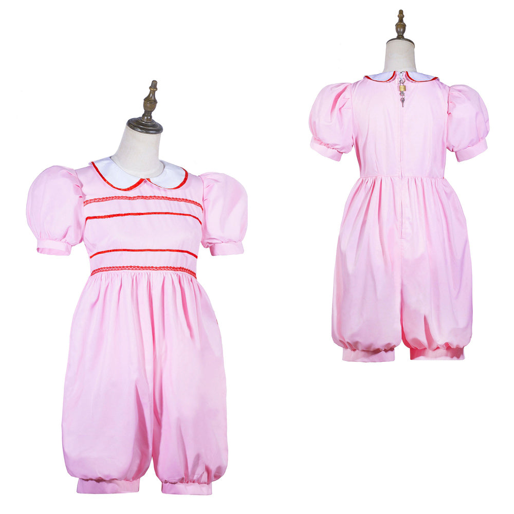Barboteuse en coton rose bébé G3825