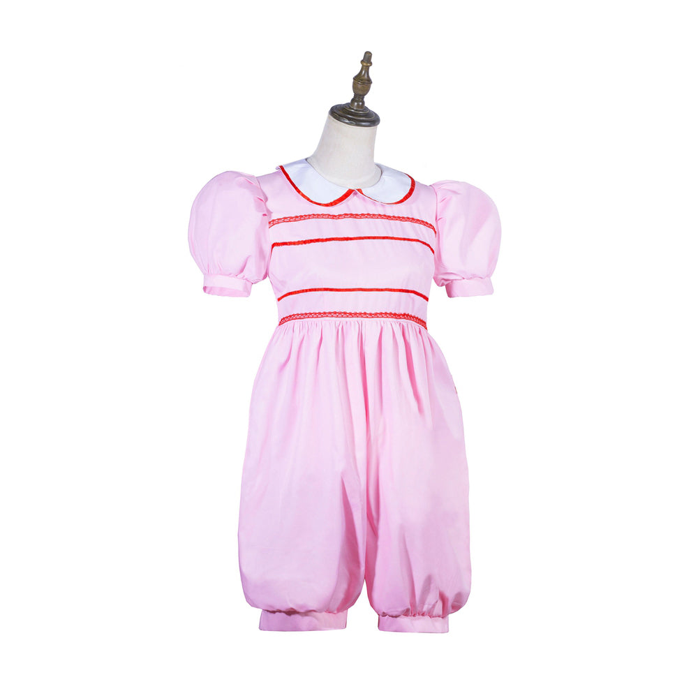 Barboteuse en coton rose bébé G3825