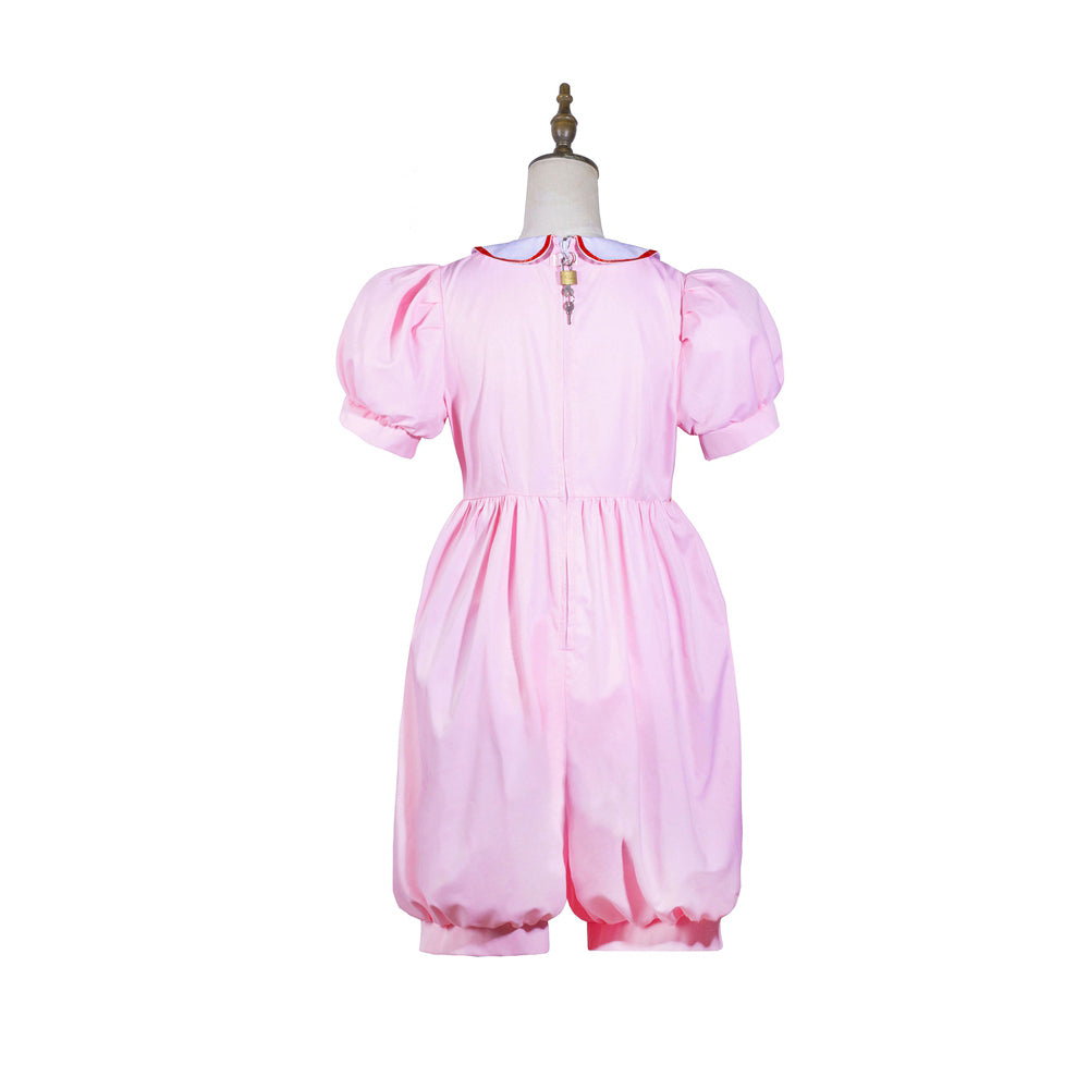 Barboteuse en coton rose bébé G3825