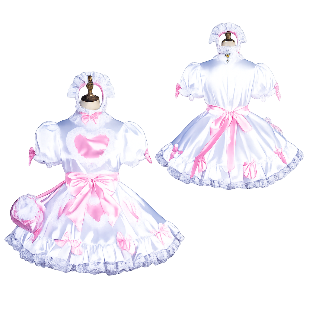 Robe en Satin Blanc G3835