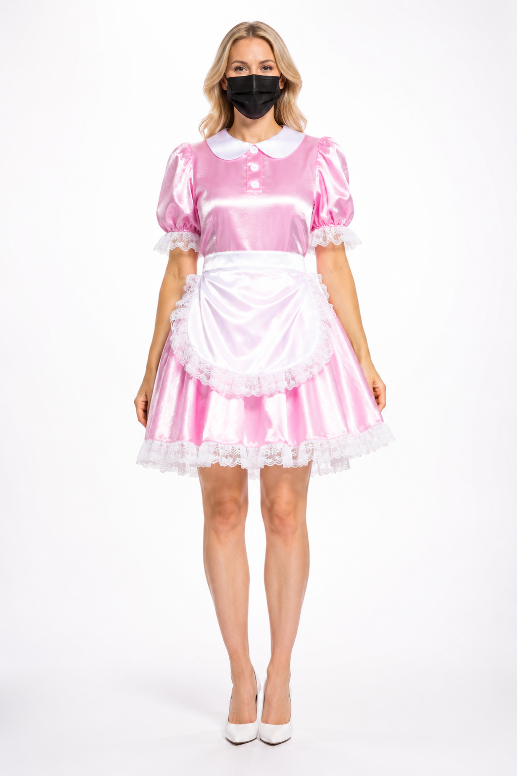 Baby Pink Satin Dress G3839