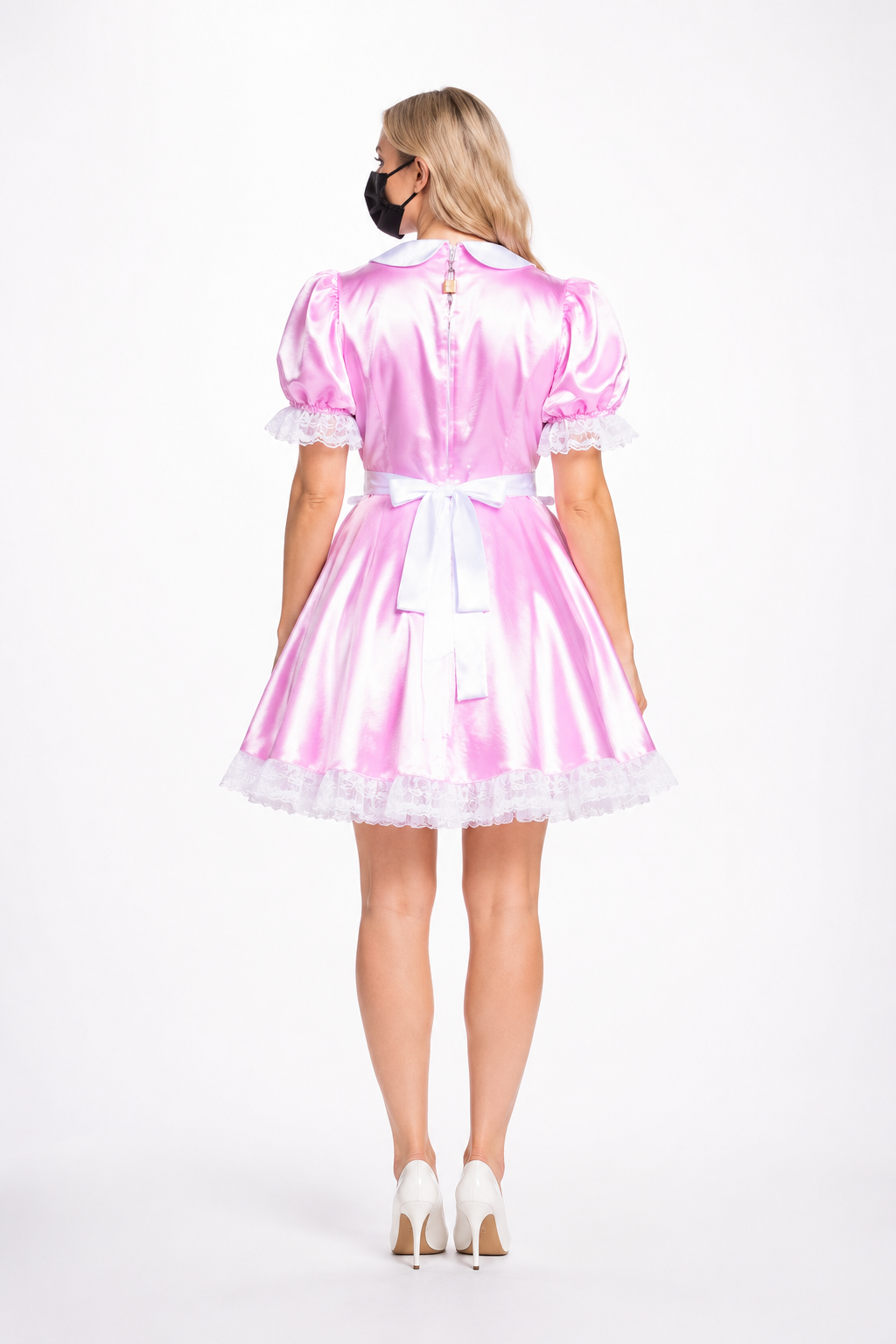 Baby Pink Satin Dress G3839