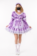 Lilac Satin Dress G3847