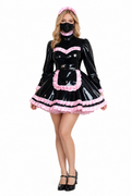 Black PVC Dress G3869