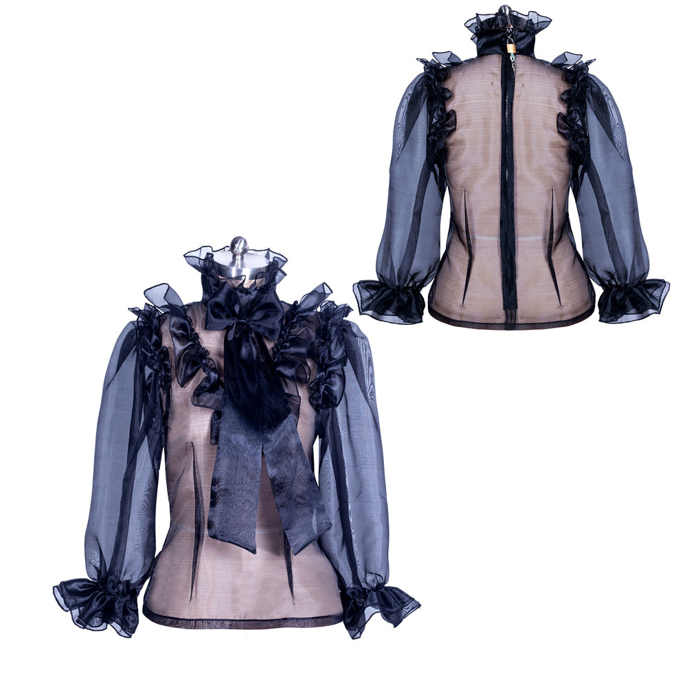 Black Organza Blouse G3870