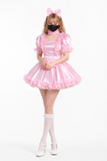Pink Satin Dress G3880