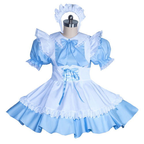 Baby Blue Cotton Dress G3886