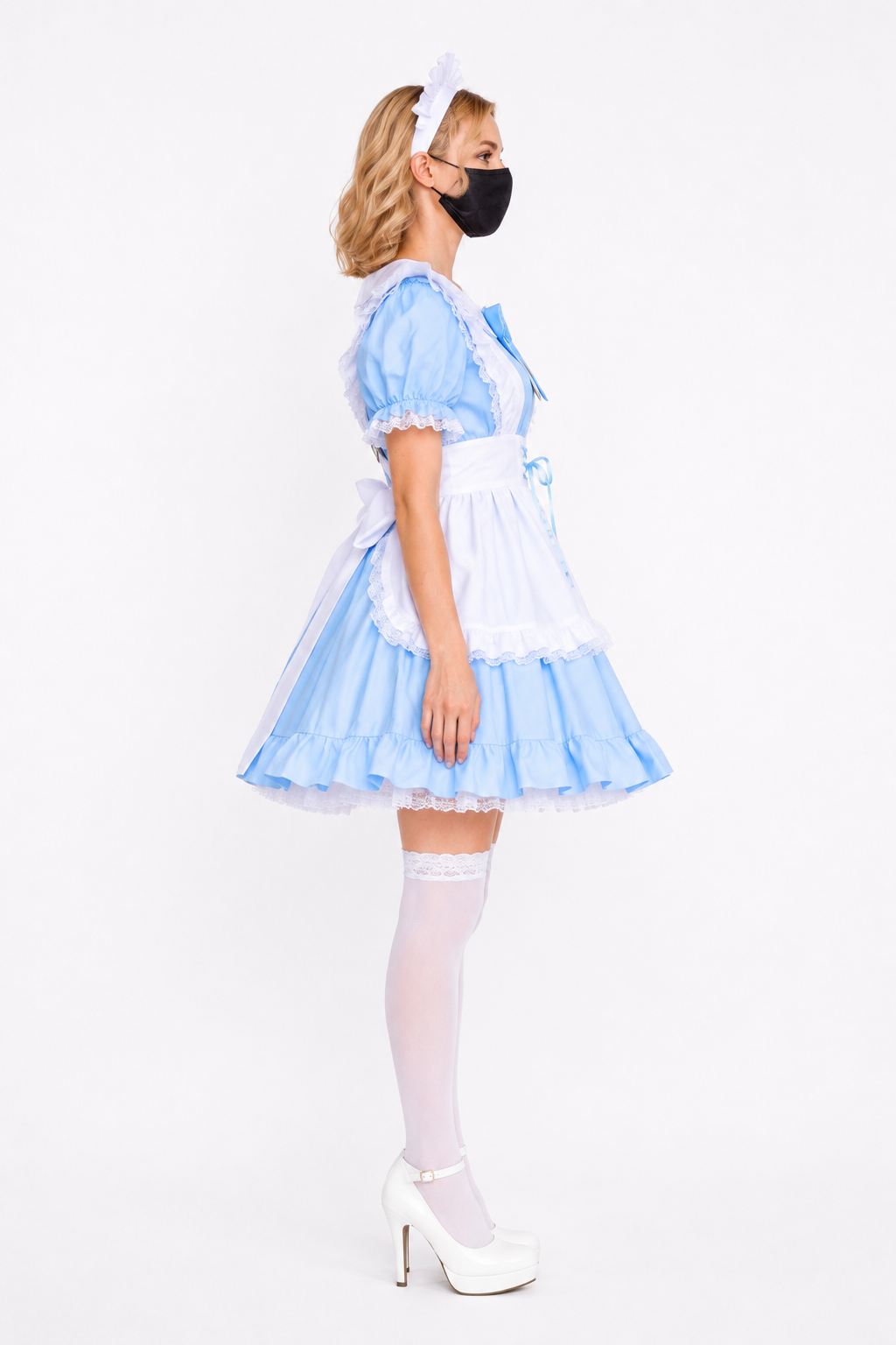 Baby Blue Cotton Dress G3886