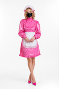 Hot Pink Thin PVC Dress G3888