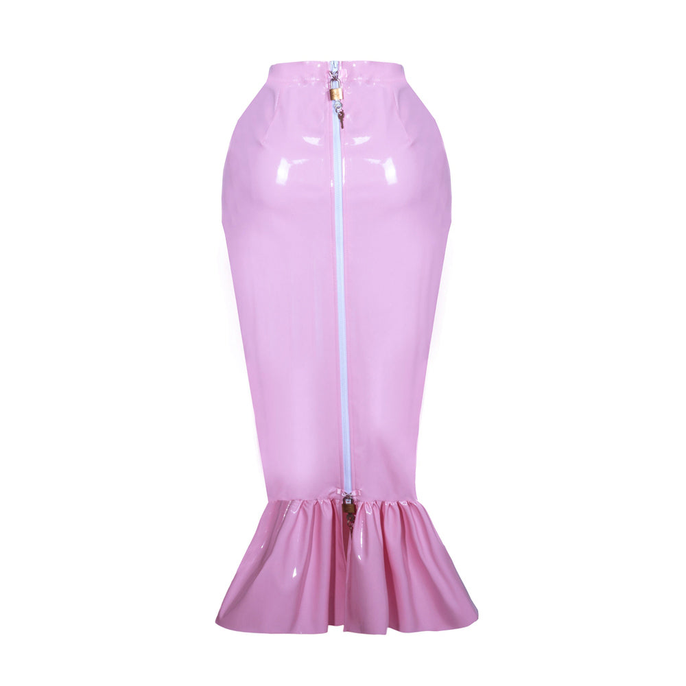 Baby Pink PVC Skirt G3890