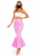 Baby Pink PVC Skirt G3890