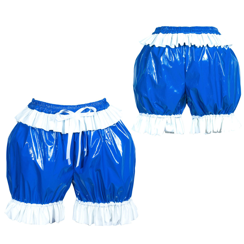 Culotte en PVC fin bleu G3896