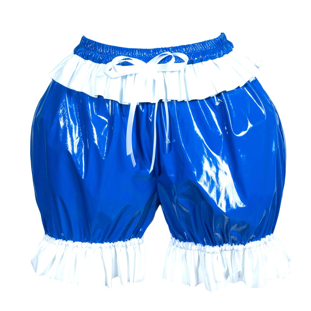 Culotte en PVC fin bleu G3896