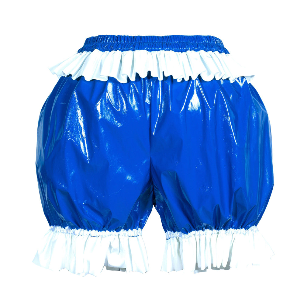 Culotte en PVC fin bleu G3896