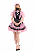 Schwarzes Satinkleid mit Organza G3898