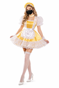 Yellow Satin Dress G3899