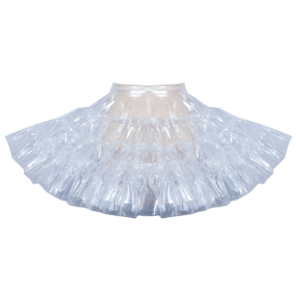 White Clear PVC Petticoat G3909