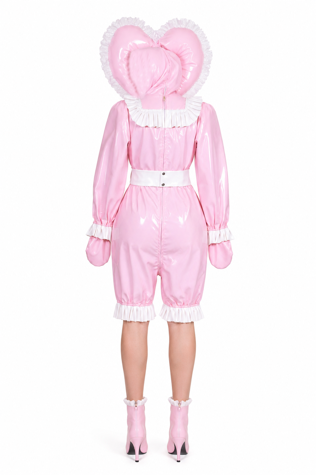 Baby Pink Thin PVC Bodysuit G3910