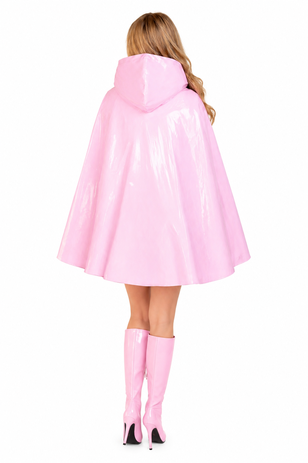 Baby Pink Thin PVC Dress G3913
