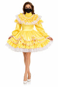 Yellow Satin Dress G3918